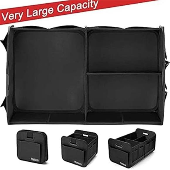 Car Trunk Organizer,Car Storage,Reinforced Handles,Collapsible Multi-Compartment - Picture 4 of 7
